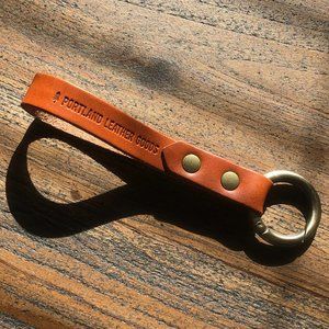 Honey Leather Strap and Ring by Portland Leather Goods